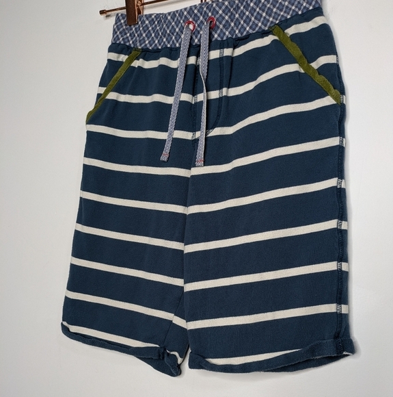 Matilda Jane x Joanna Gaines blue white striped cotton blend shorts 6 - Picture 3 of 8